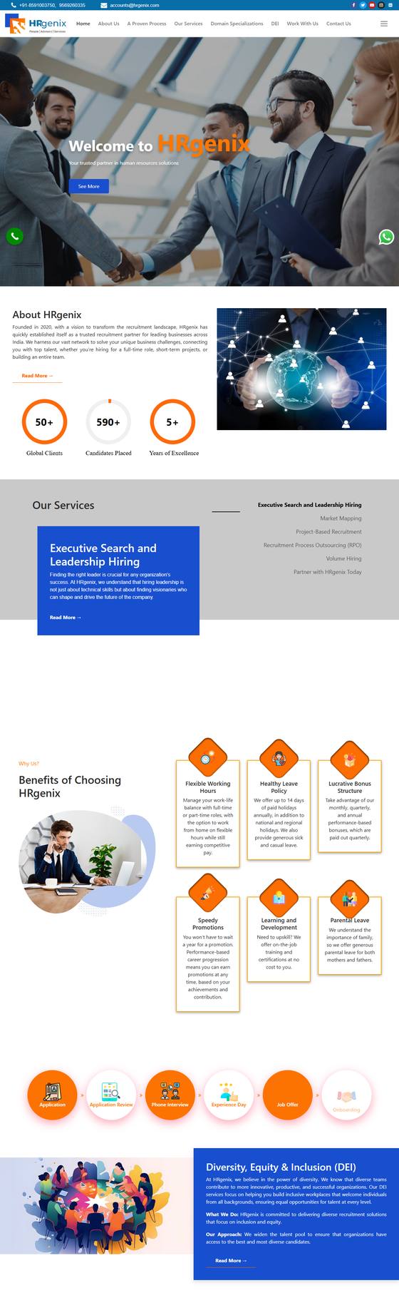 Full HRGenix homepage